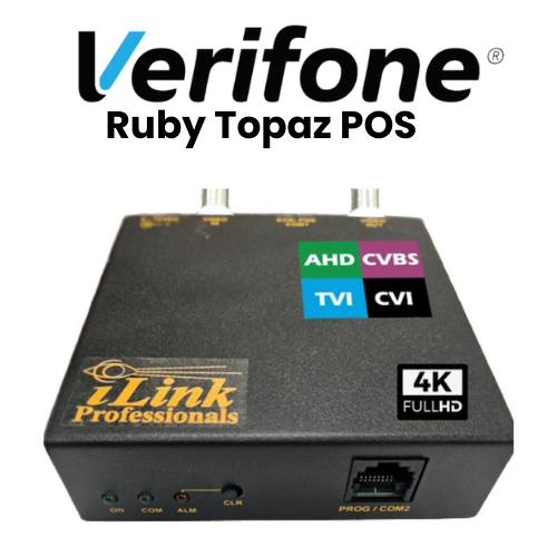 Verifone Ruby Topaz POS Cash Register Text Inserter / Overlay on CCTV Video HD DVR with Serial Cable